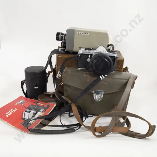 2 Vintage Cameras and Accessories