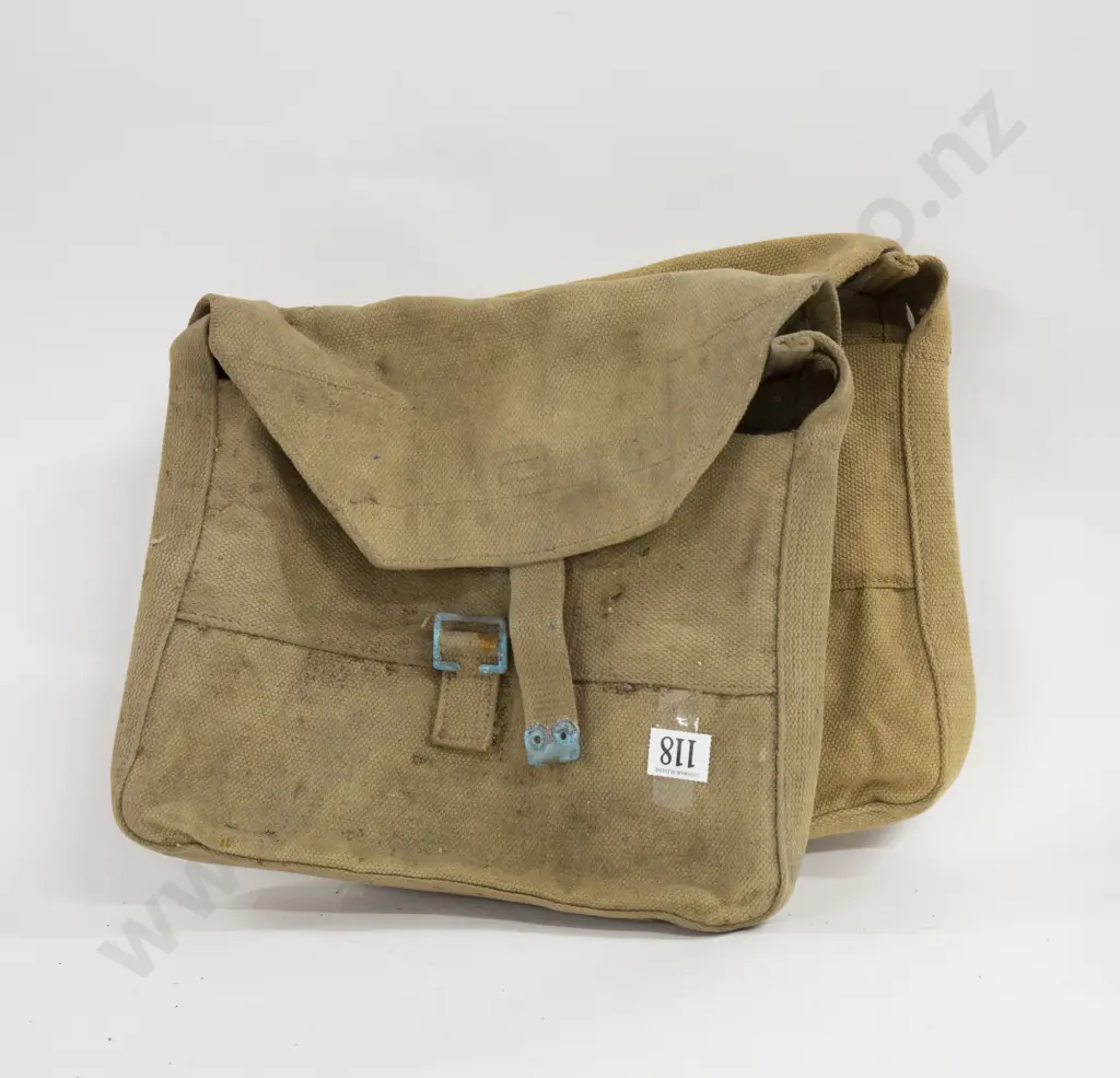2 Vintage Canvas Satchels Image 1++