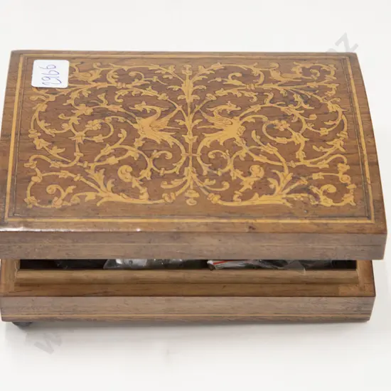 Qty of Assorted Buttons and Inlaid Box