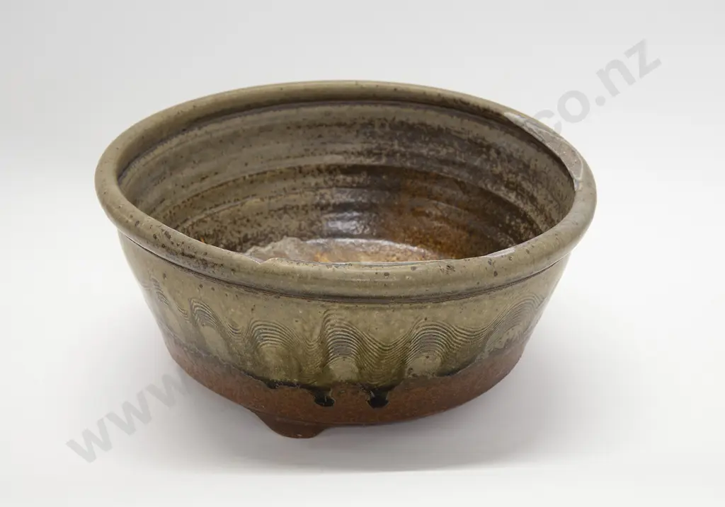 Len Castle Stoneware Bowl Damaged Image 1++
