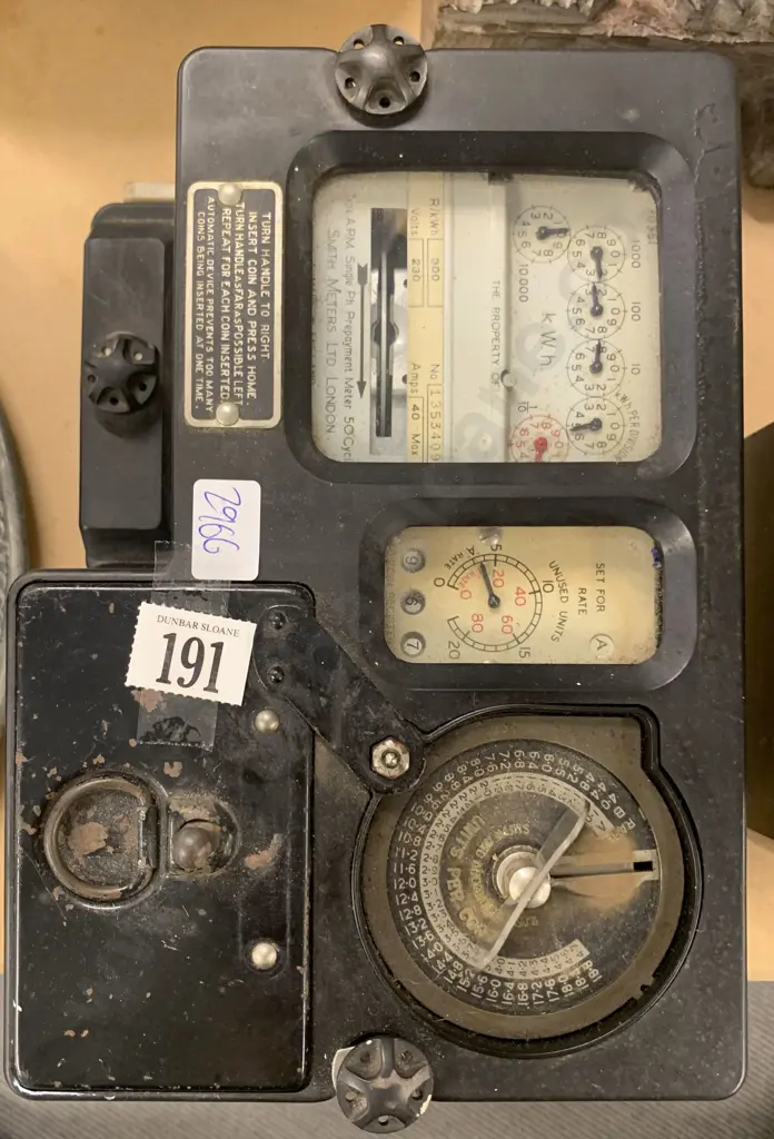 Vintage Coin Operated Meter Reader Image 1++