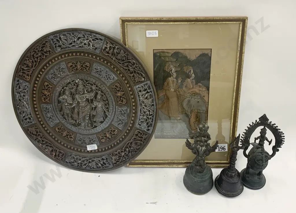 Qty of Metal Ornaments Together With Artwork and Tray Image 1++