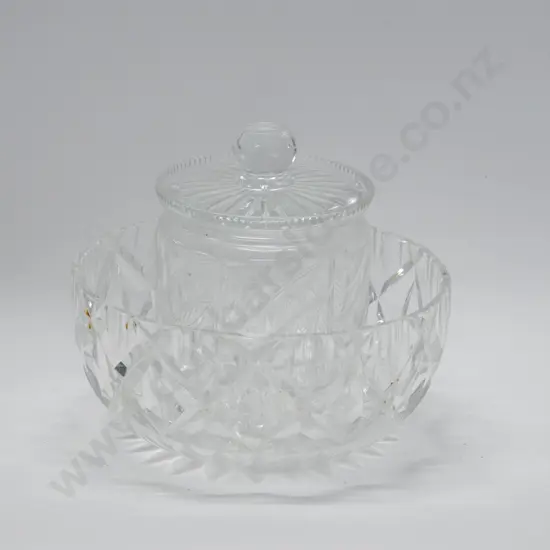 Crystal Fruit Bowl and Lolly Jar