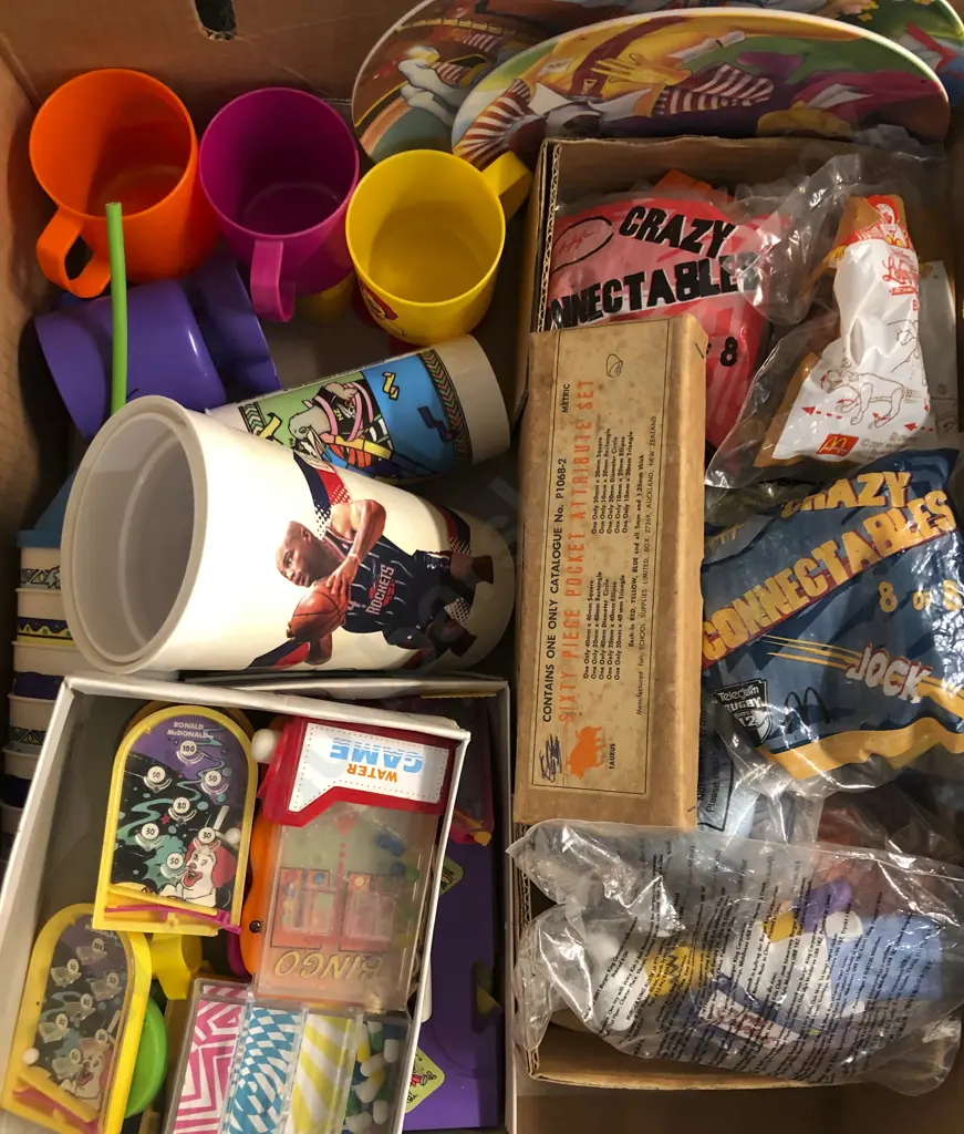 3 Boxes of Assorted McDonald's Toys Image 1++