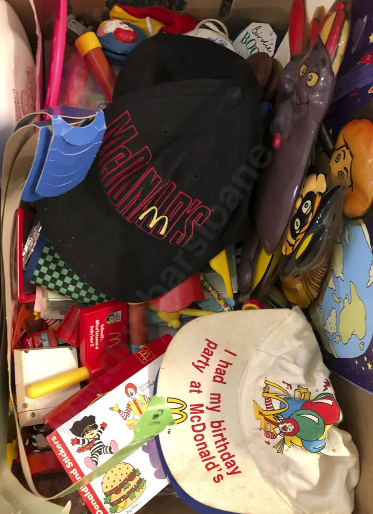4 Boxes of Assorted McDonald's Toys Image 1++