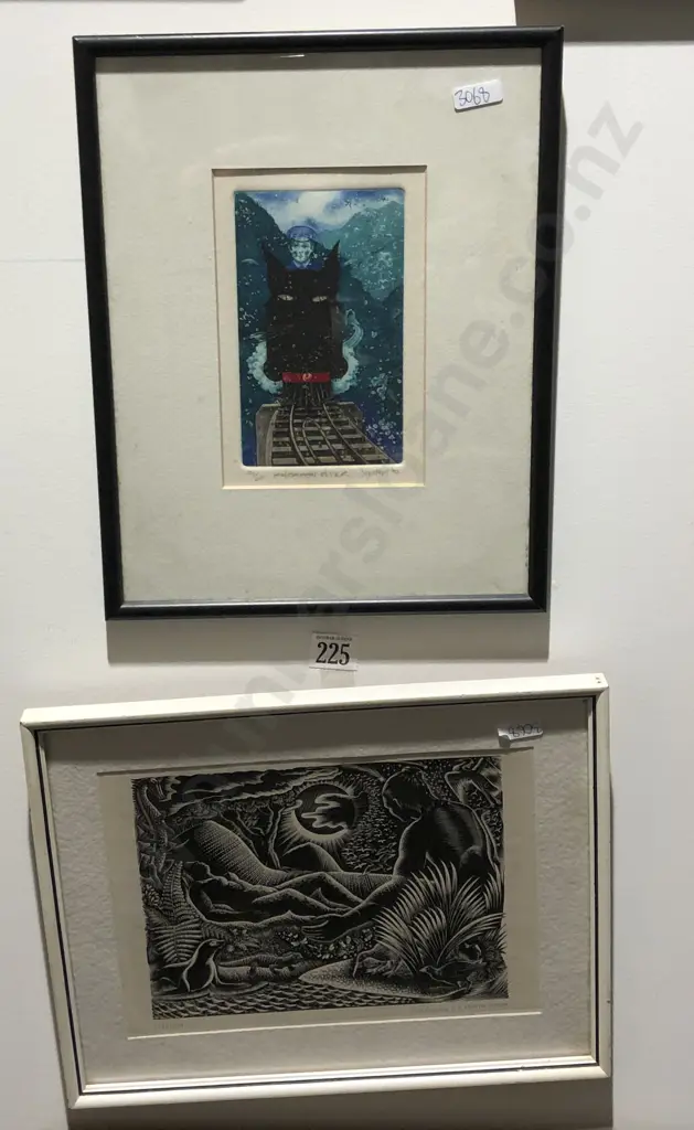 Gary Tricker Ltd Ed Print Together With E. Mervyn Taylor Print Image 1++