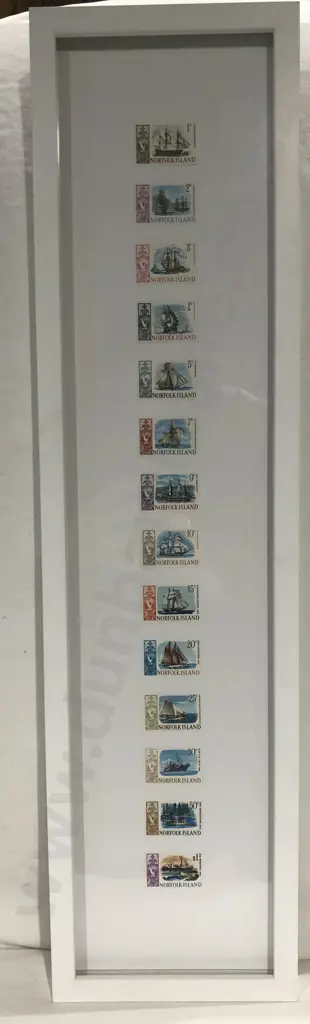 Johnny Kempthorne Woodwork Panel With Framed Stamp Display Image 1++