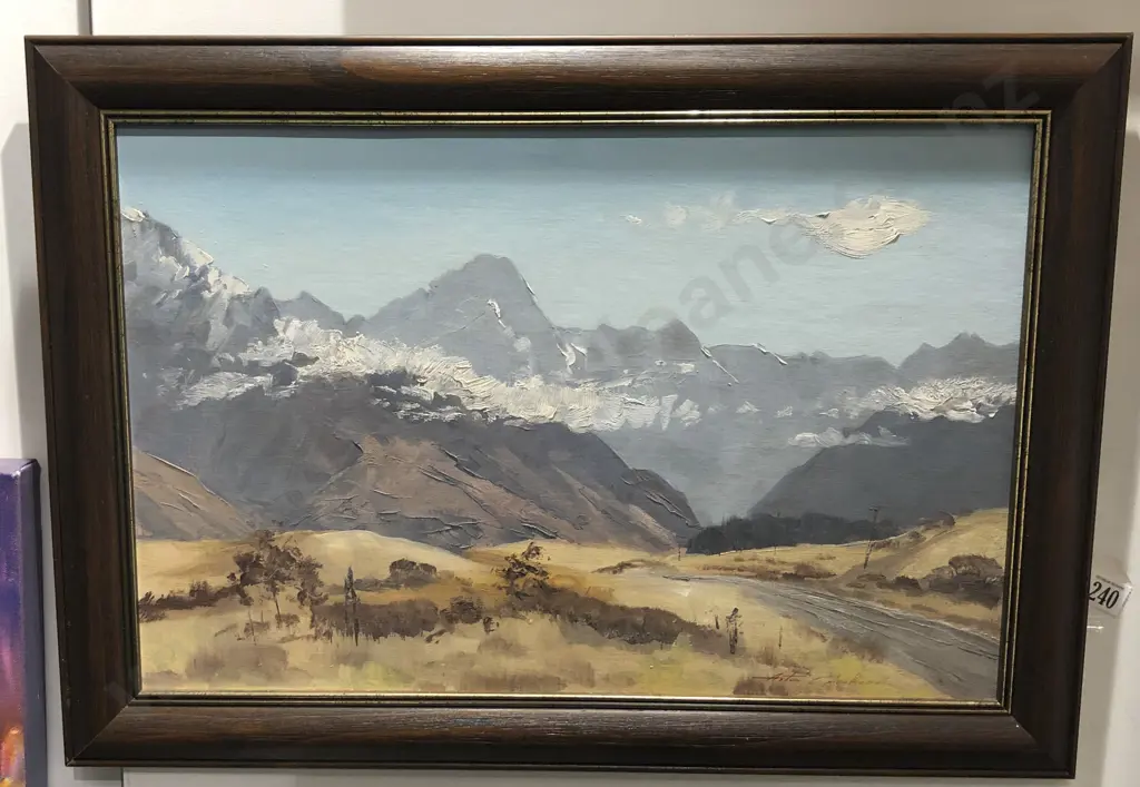 Aston Greathead "Mount Sefton" Oil on Board Image 1++