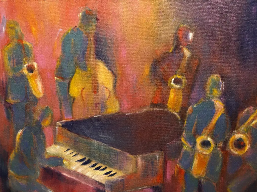Nicki Heenan "Turquoise" Oil on Canvas Image 1++