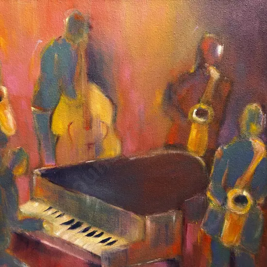 Nicki Heenan "Turquoise" Oil on Canvas