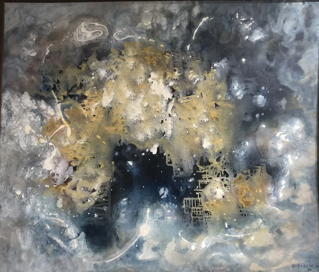 Elizbeth Kay "Creation" Acrylic on Board (Faults) Image 1++
