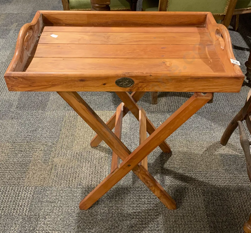 NZ Made Modern Butler's Tray and Stand Image 1++