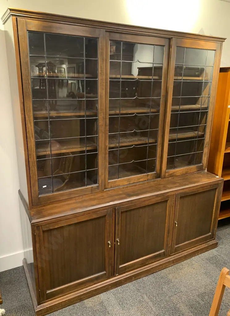 Edwardian Cabinet Bookcase Image 1++
