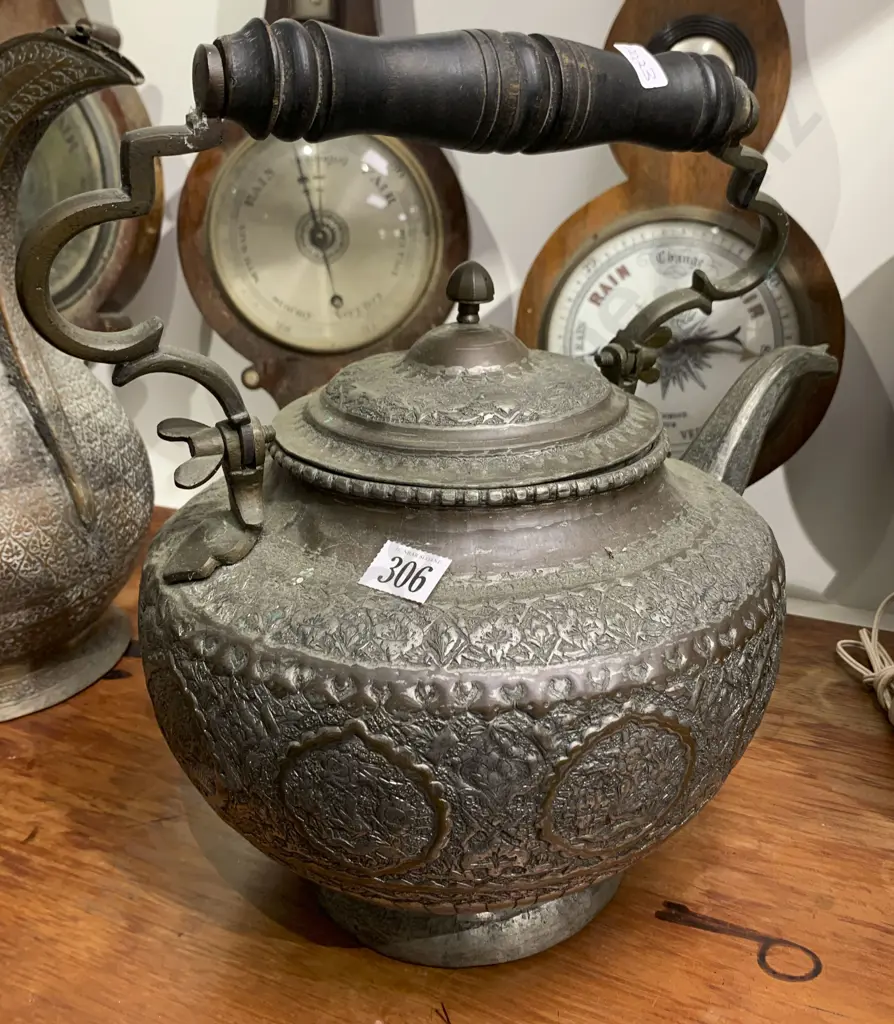 Large Embossed Tea Pot Image 1++