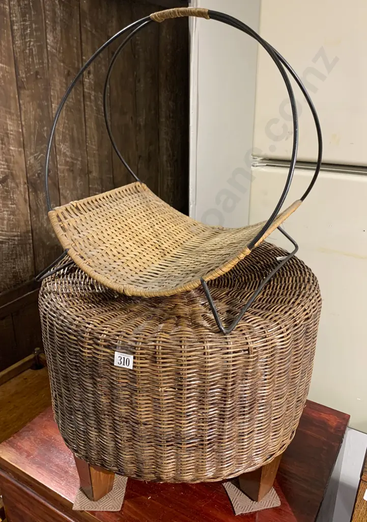 Wicker Circular Foot Stool Together With Other Image 1++