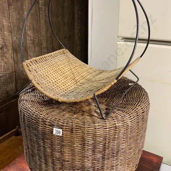 Wicker Circular Foot Stool Together With Other