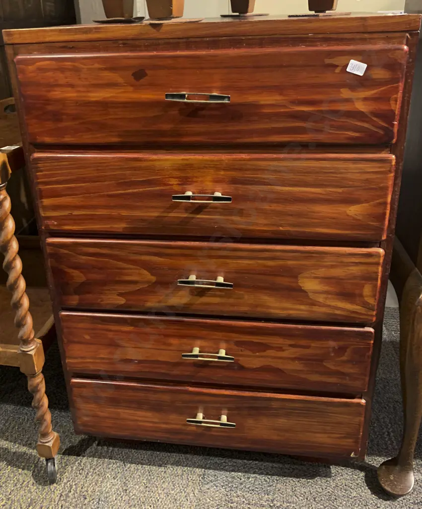 Small 5 Drawer Chest of Drawers Image 1++