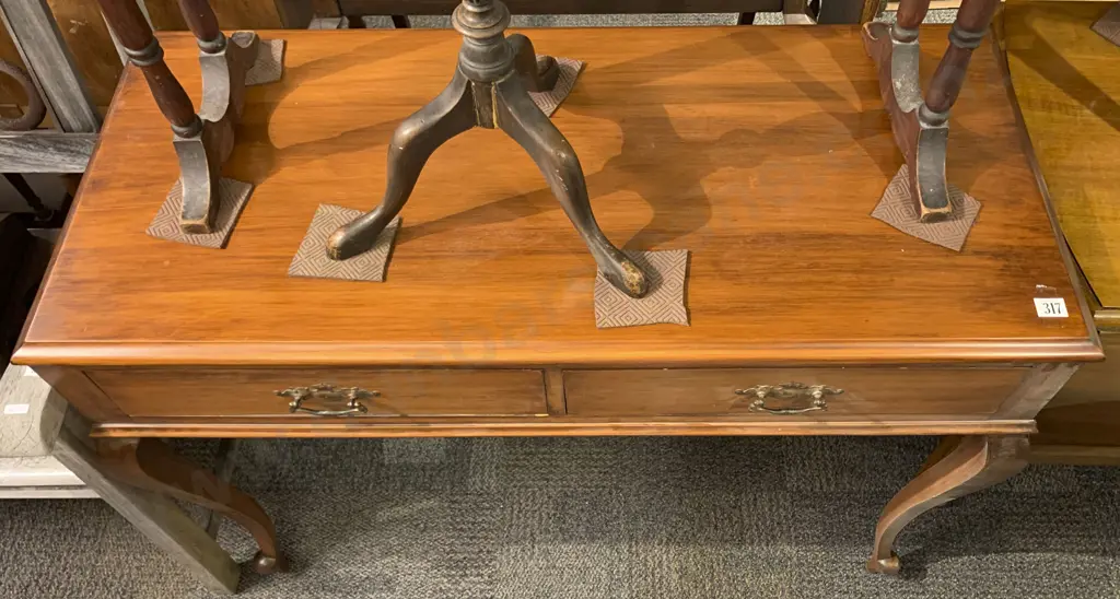 Rectangular 2 Drawer Hall Table Image 1++