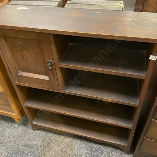 Oak Bookcase Cabinet