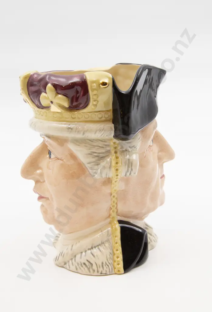 Large RD Character Jug "George III/George Washington" Image 1++