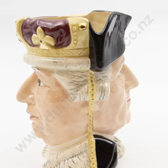 Large RD Character Jug "George III/George Washington"