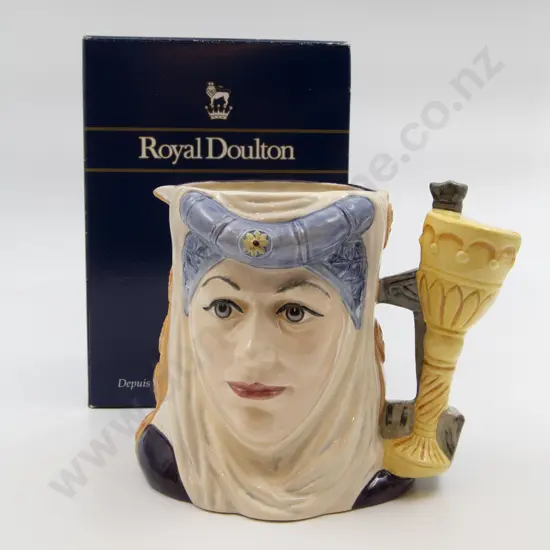 Boxed Large RD Character Jug "King Arthur & Guinevere"