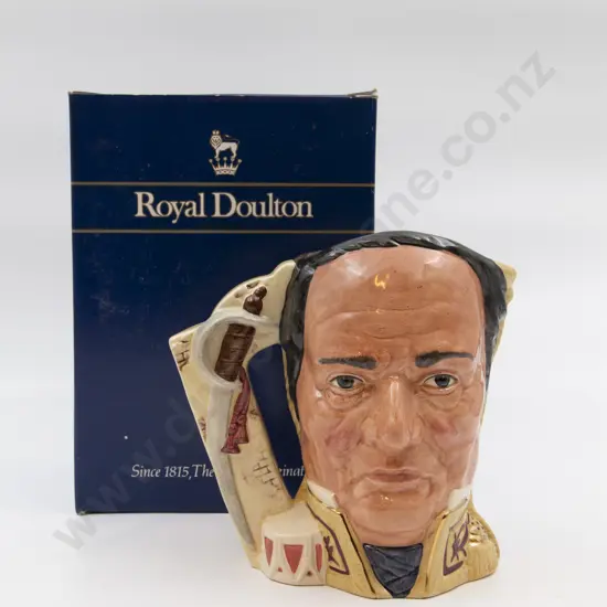 Boxed Large RD Character Jug "Davy Crockett/Antonio Lopez de Santa Anna"