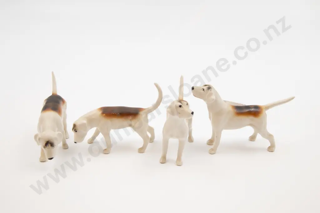 Four Beswick Hunting Dog Models Image 1++