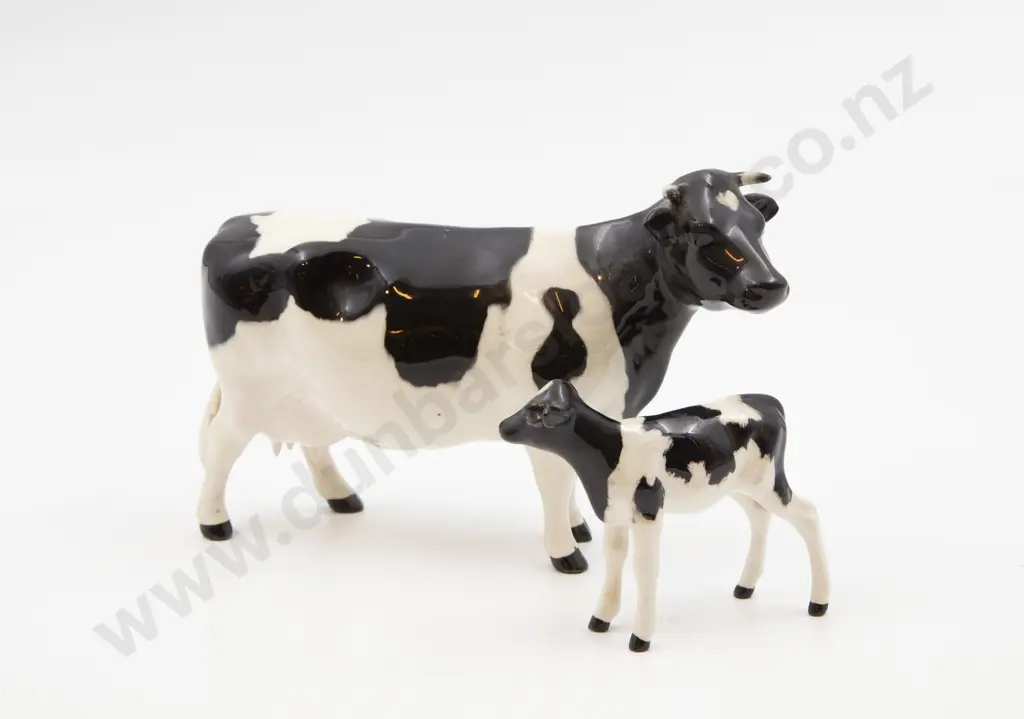 Beswick Cow Model With Calf Image 1++