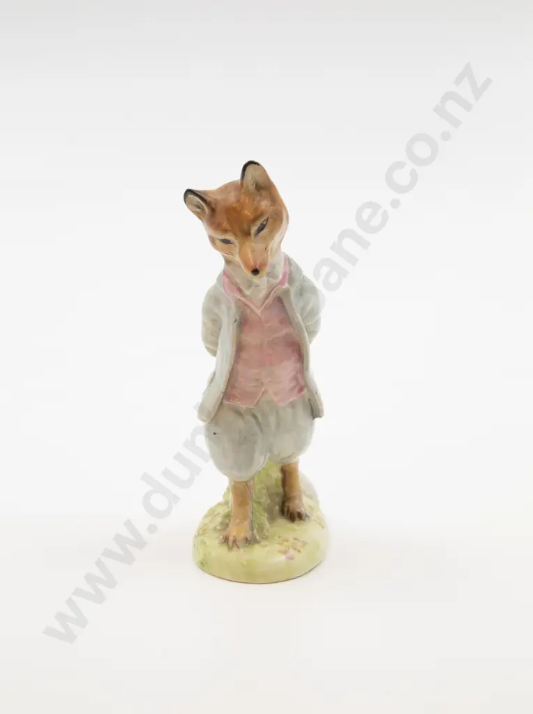 Beswick Beatrix Potter's "Foxy Whiskered Gentlemen" With Gold Backstamp Image 1++