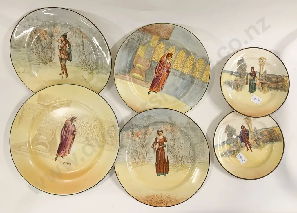 Six RD Various Shakespeare Series Plates Image 1++