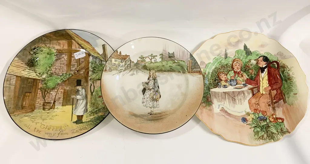 RD Dickens Ware Plate Together With Gaffers Plate and Other Image 1++