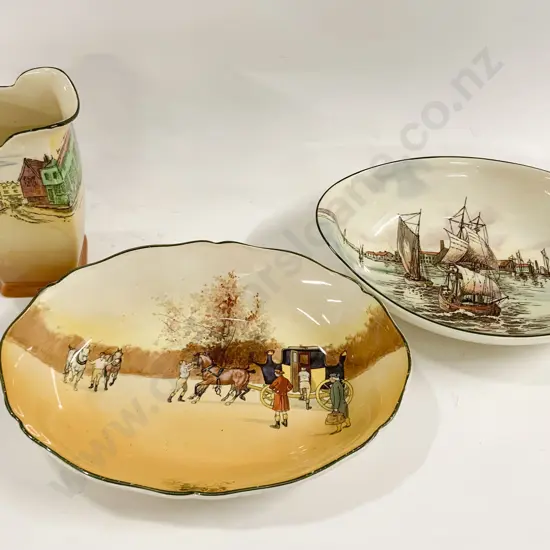 Two Various RD Serving Trays and Jug