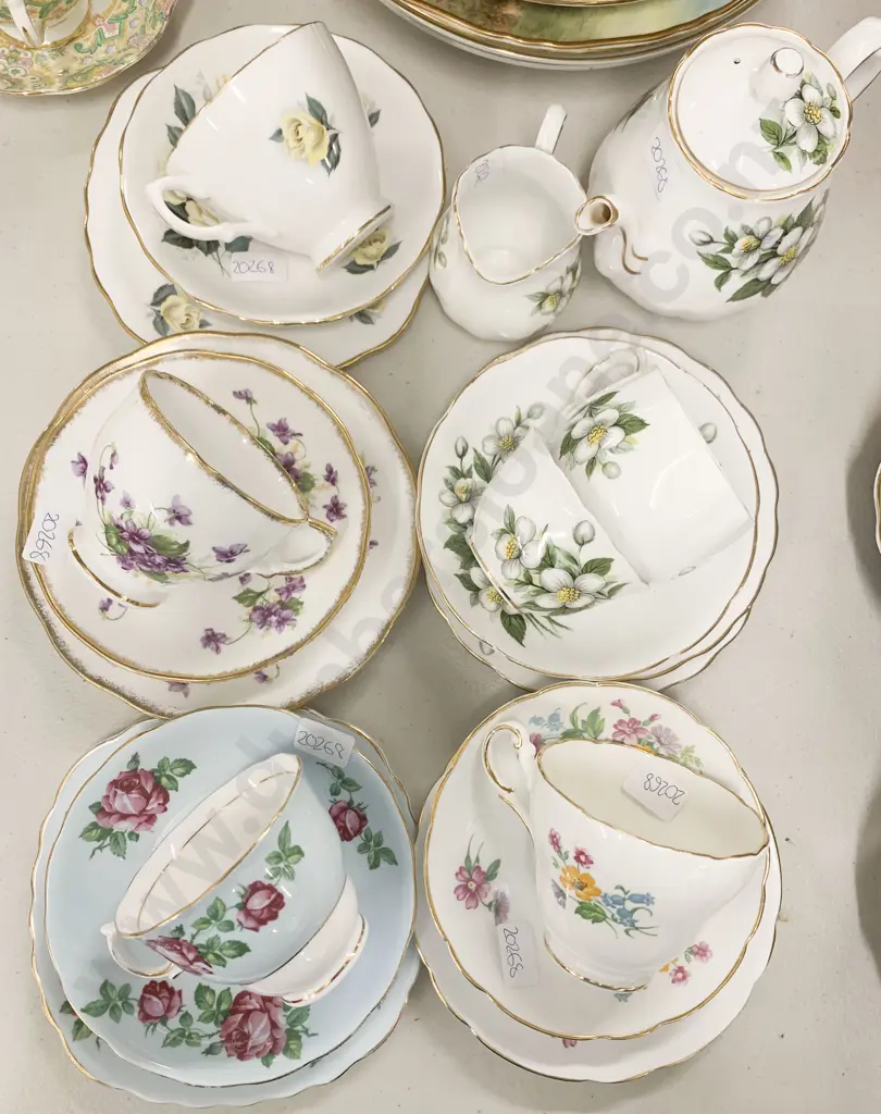 Qty of Fancy China Trios Together With Part Tea Set Image 1++