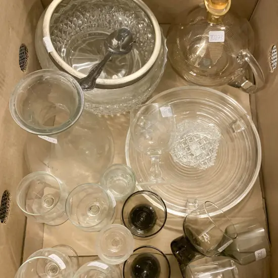 Qty of Assorted Crystal and Glassware