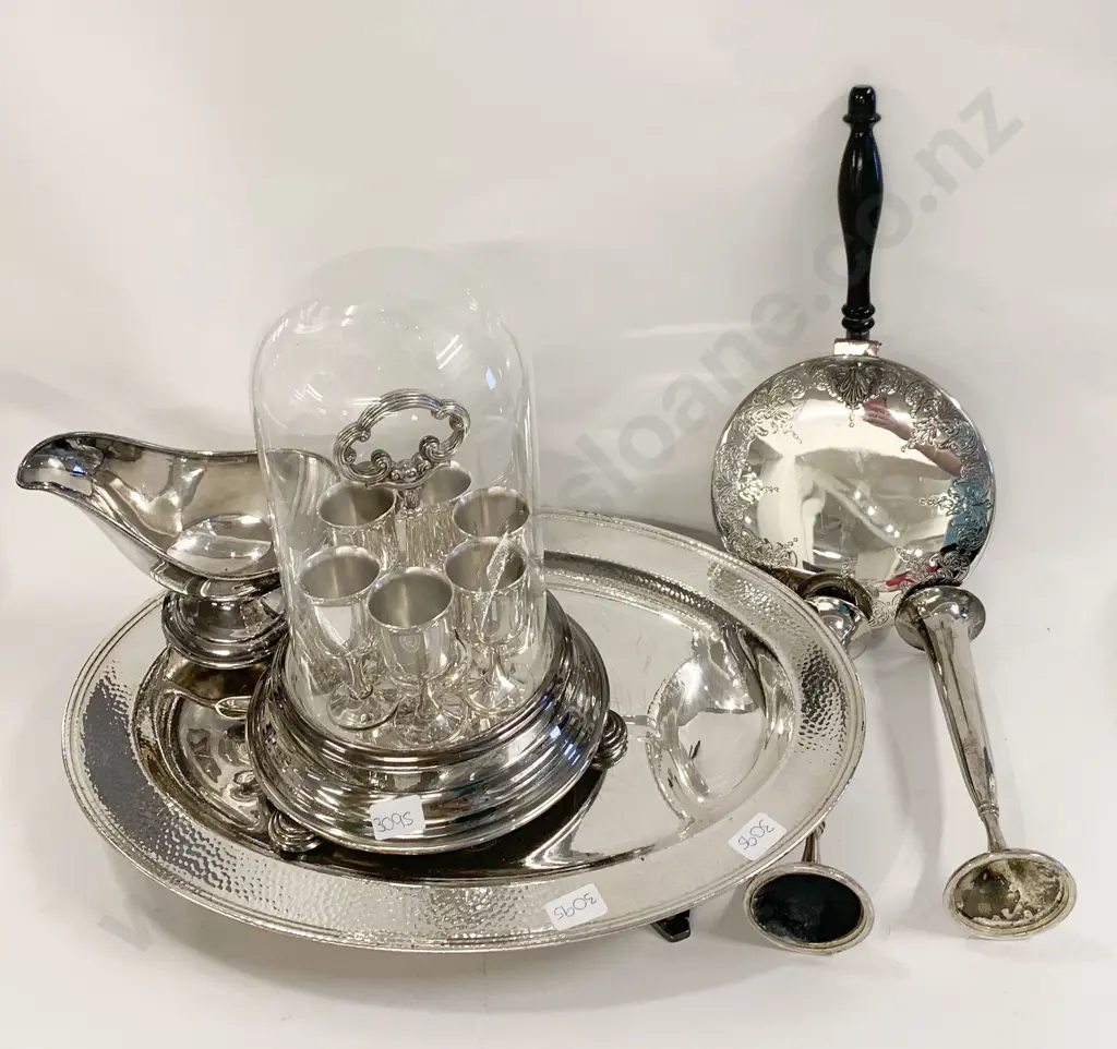 Qty of Assorted S/P Including Dome Cased S/P Liqueur Glasses Image 1++