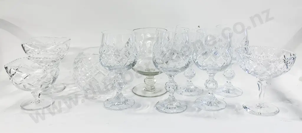 Qty of Crystal Including Fruit Bowls Rose Bowl Drinking Glasses etc. Image 1++