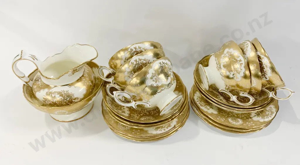 Hammersley Gilt Decorated Part Tea Set Image 1++