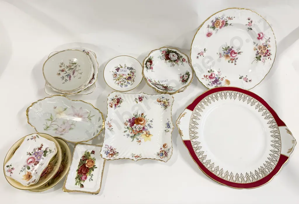 Qty of Assorted Fancy China Plates and Dishes Including RCD and Aynsley Image 1++