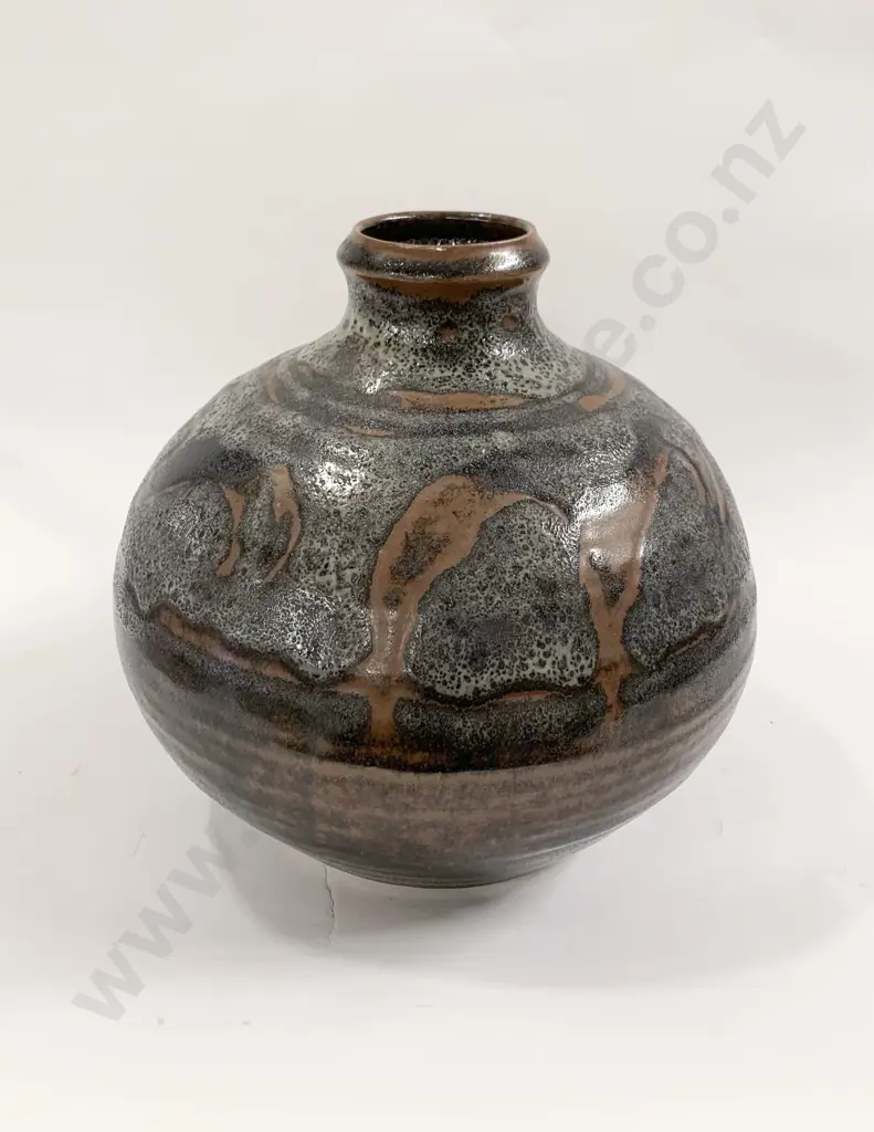 Peter Wilde Glazed Pottery Ovoid Vase Image 1++