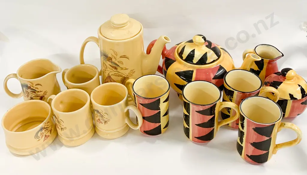 Titian Ware Floral Decorated Part Tea Set Together With Other Modern Tea Set Image 1++