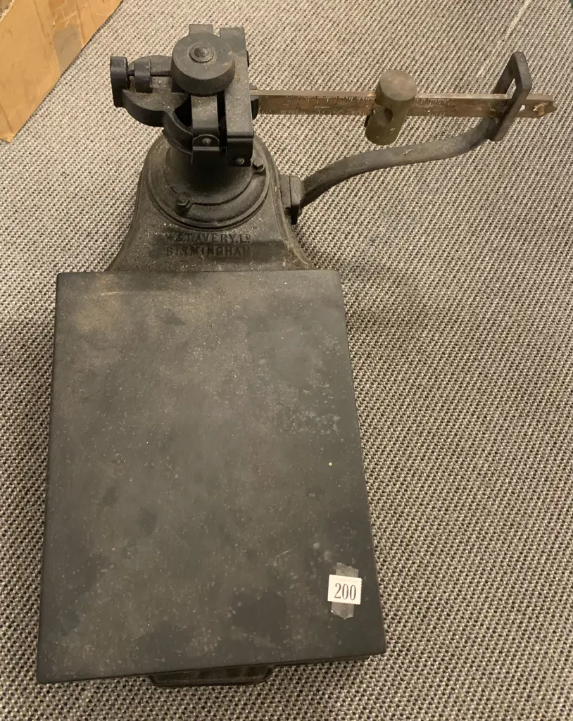 Vintage Cast Metal Floor Scales Image 1++