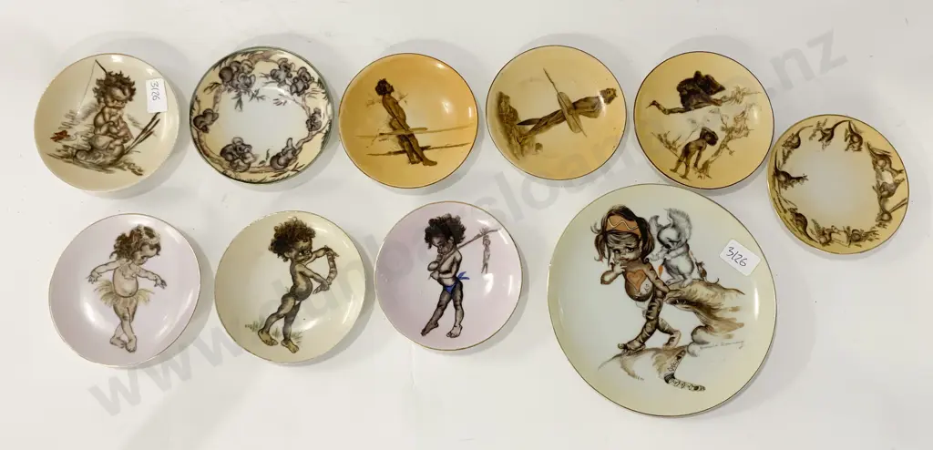 Small Qty of Aboriginal Design Plate and Dishes Image 1++