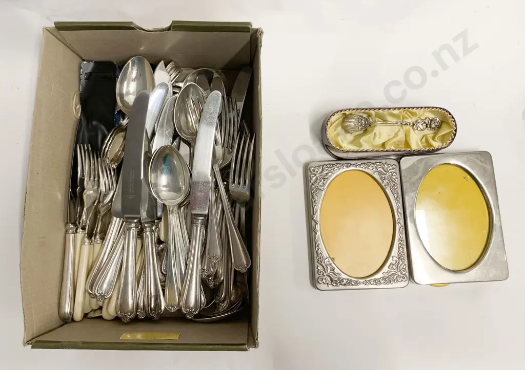 Qty of Assorted Cutlery and Photo Frames Image 1++