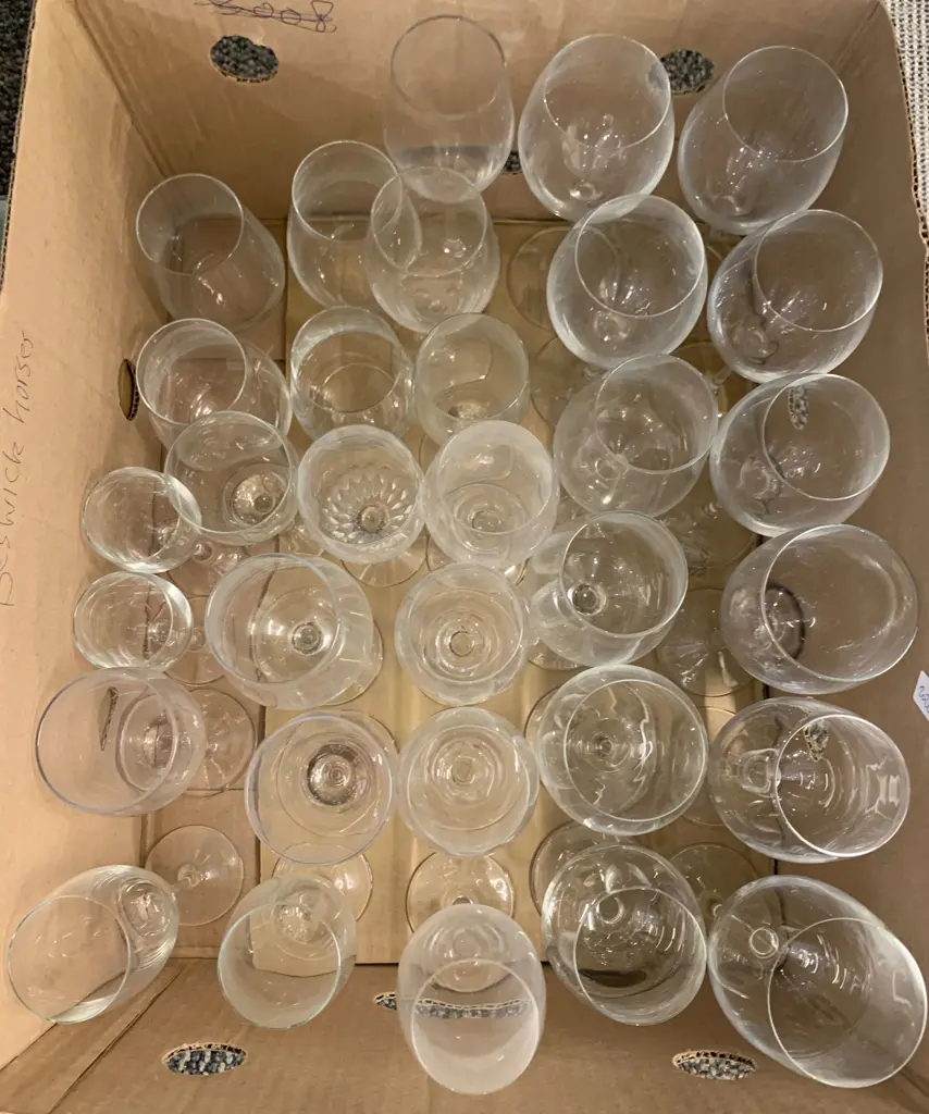 Two Boxes of Assorted Glass Ware Image 1++