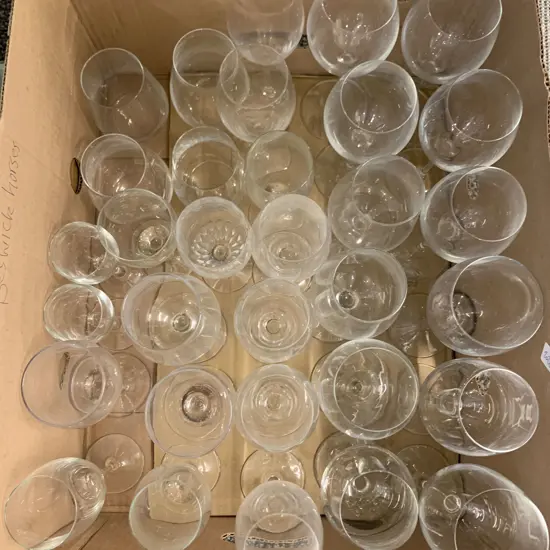 Two Boxes of Assorted Glass Ware
