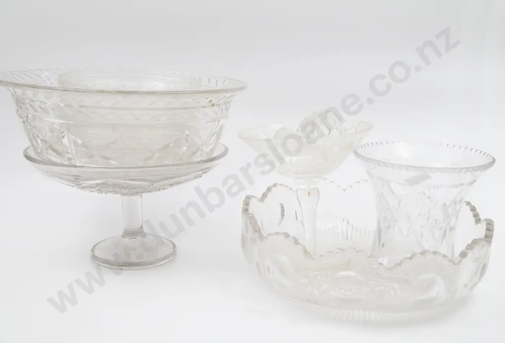 Qty of Assorted Crystal and Glass Including Comport Bowls and Vase etc. Image 1++