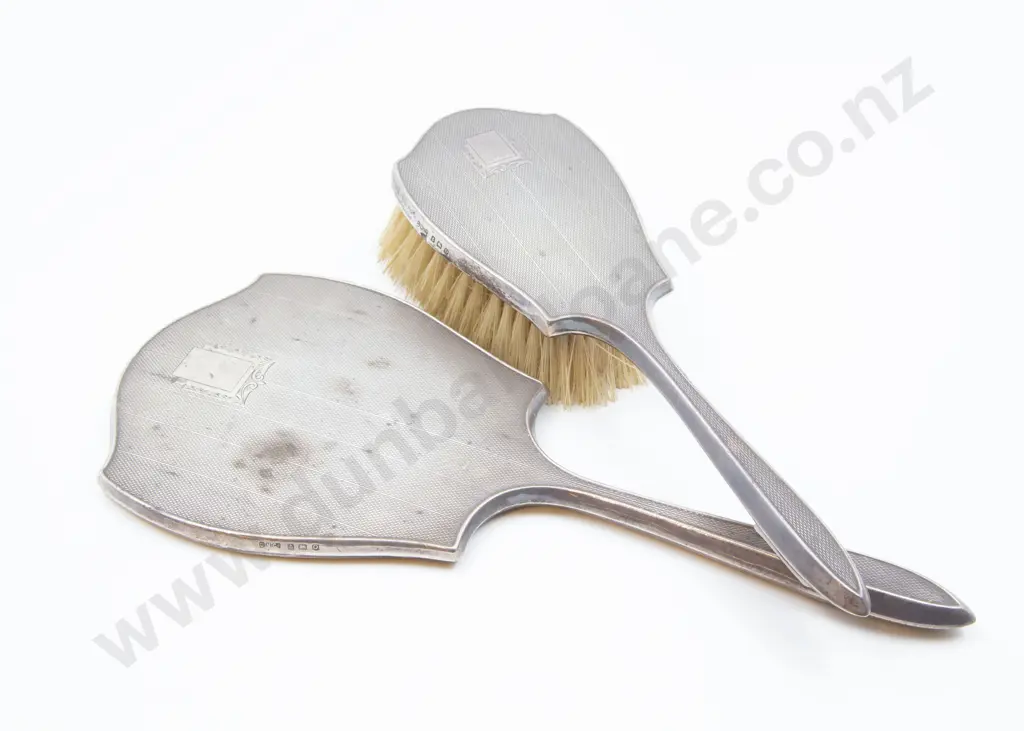 Sterling Silver Hair Brush With Mirror Image 1++