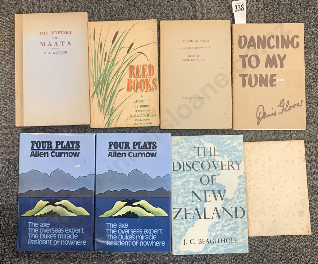 Eight NZ Literary Volumes Image 1++