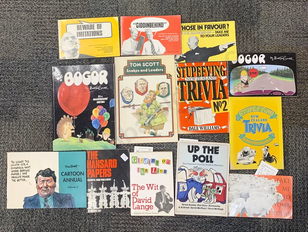 Small Group of Political Cartoon Booklets Image 1++